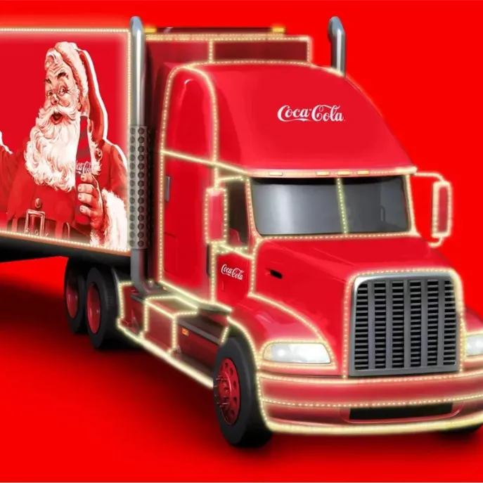 Coca Cola Weihnachtstruck im Südpark